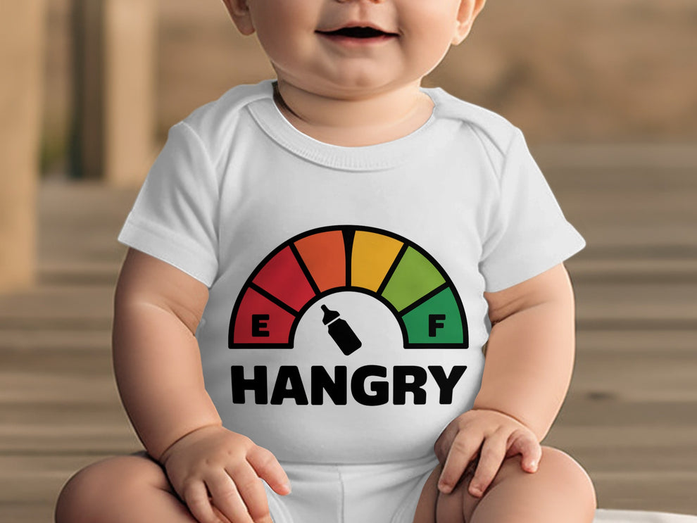 Hangry Gauge Design Baby Romper product type