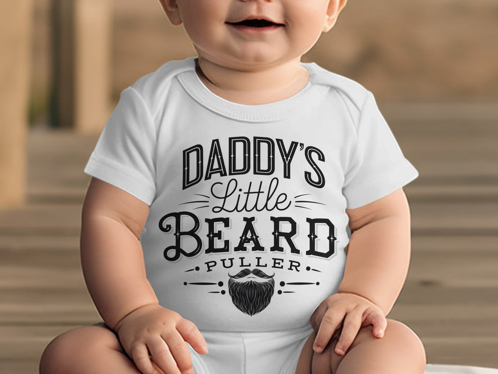 Daddy's Little Beard Puller Baby Onesie product
