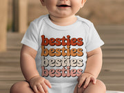 Colorful Repeating Besties Design Baby Product