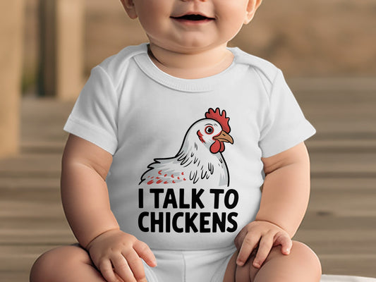 I Talk To Chickens Funny Tee