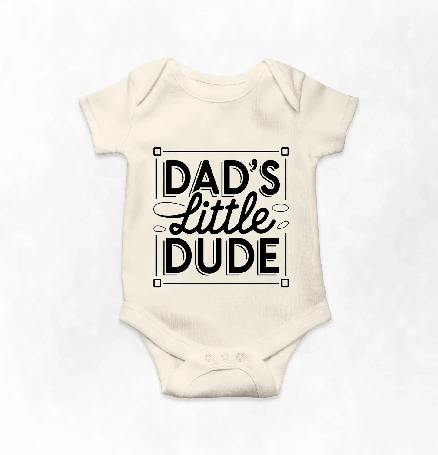 Dad's Little Dude - Retro Cute Father's Tee
