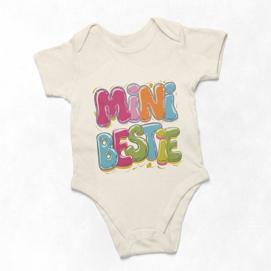 Mini Bestie , Cute Groovy Besties Tee