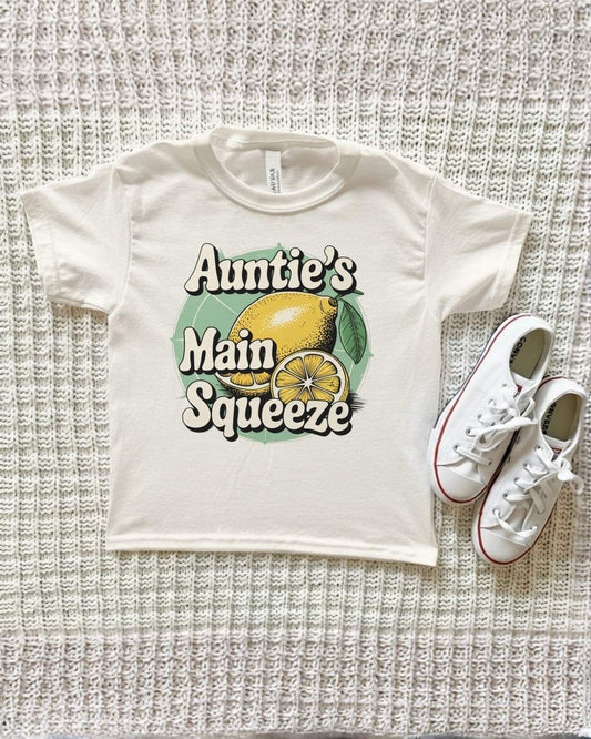 Aunties Main Squeeze , Retro Lemon Kids Tee