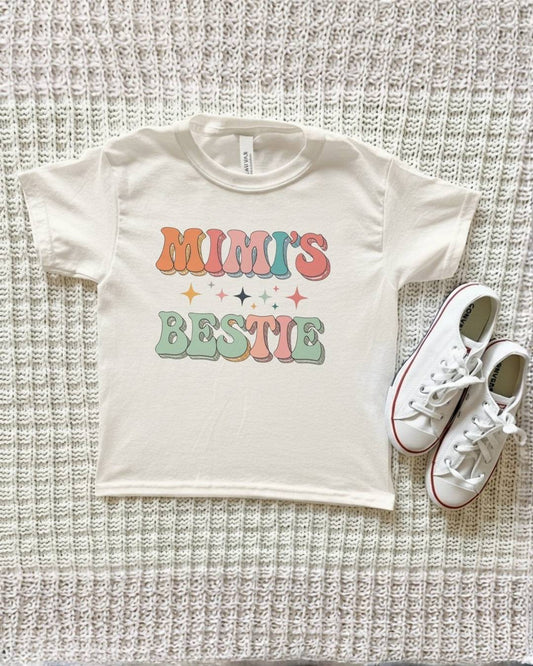 Mimi's Bestie, Wildflowers Kids Tee
