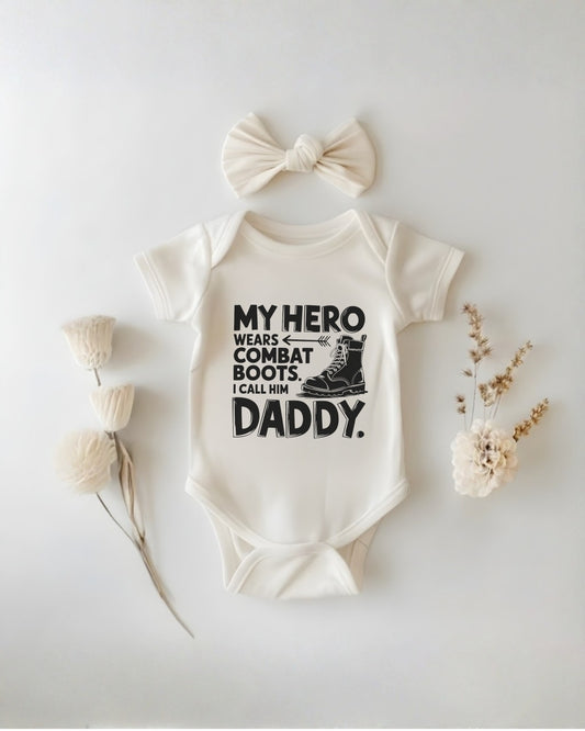 My Hero Wears Combat Boots And I Call Him Daddy Tee