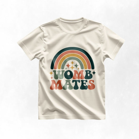 Womb Mates Cute Twin Gift Tee