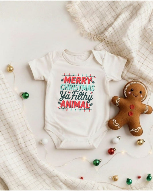 Merry Christmas Ya Filthy Animal Tee