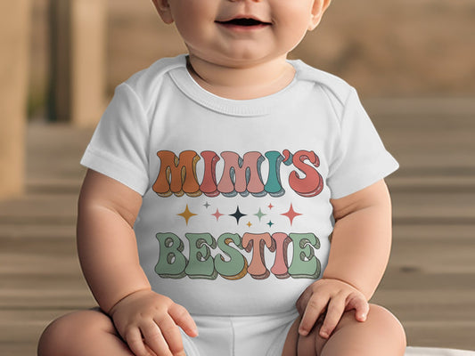Mimi's Bestie, Wildflowers Kids Tee