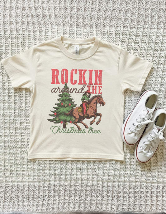 Rockin' Around the Christmas Tree Cowboy Tee