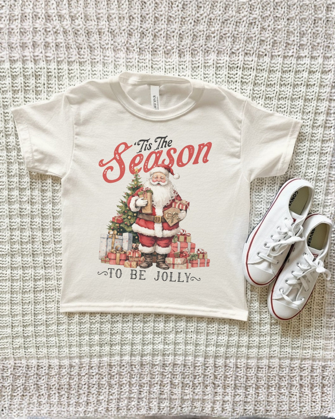 Tis The Season To Be Jolly Vintage Santa Tee