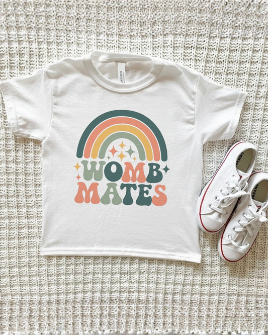 Womb Mates Cute Twin Gift Tee