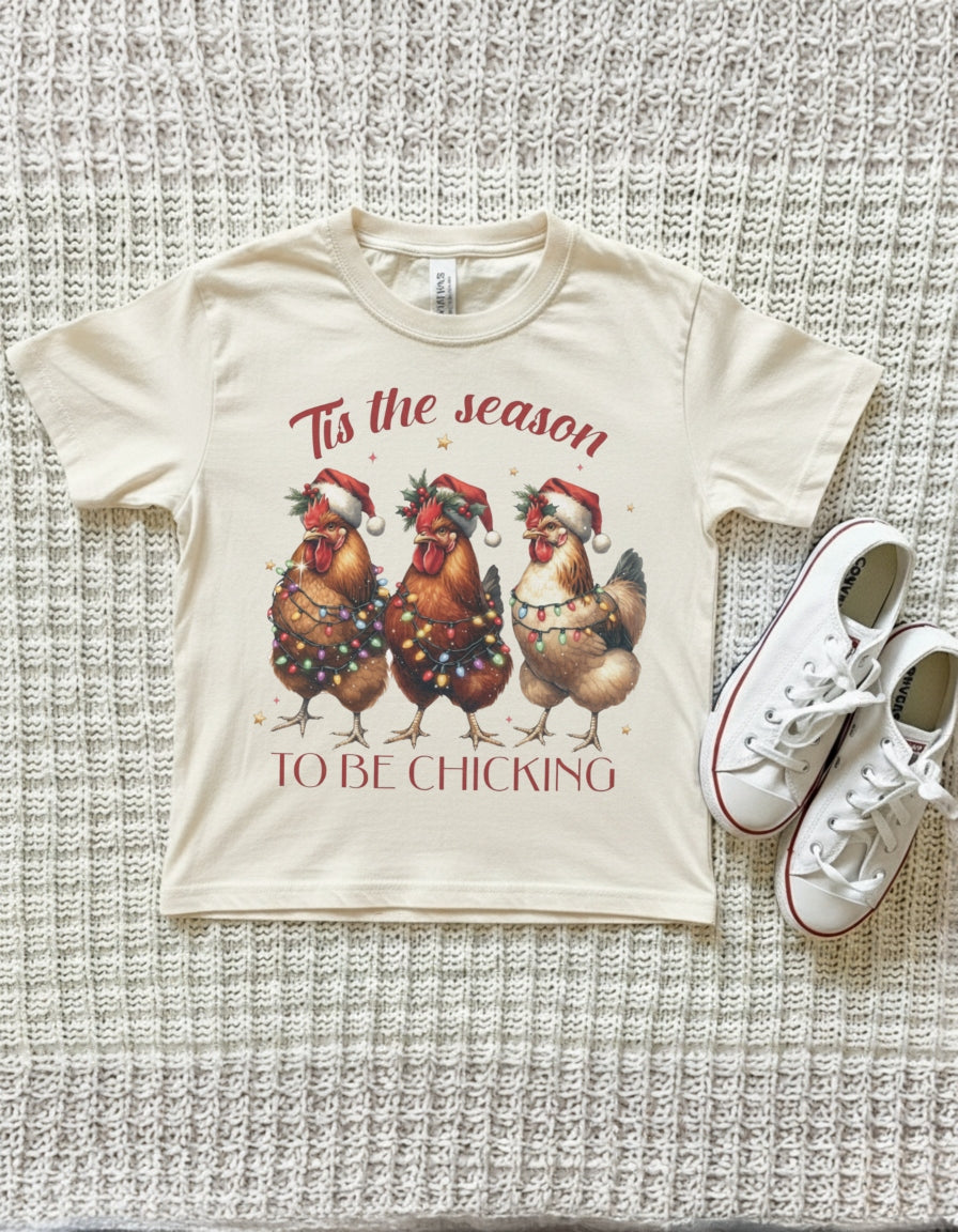 Tis the Season to Be Chicking Funny Christmas Tee