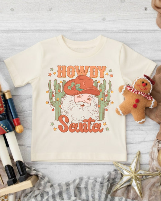 Howdy Santa Western Christmas Tee